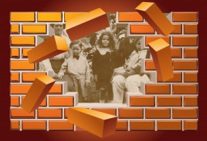Breaking down a brick wall This photo is of the Brandon family who lived at Farleigh Courtesy of Teresa Hand (nee Coogan)